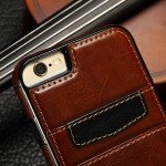 Wholesale iPhone 8 Plus / 7 Plus Leather Style Credit Card Case (Brown)